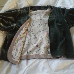 Lyell Elizabeth Street Green Velvet Shrug sz 8